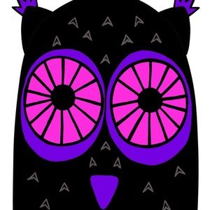 Too Fast Owl Knit Beanie Hat Tattoo Goth